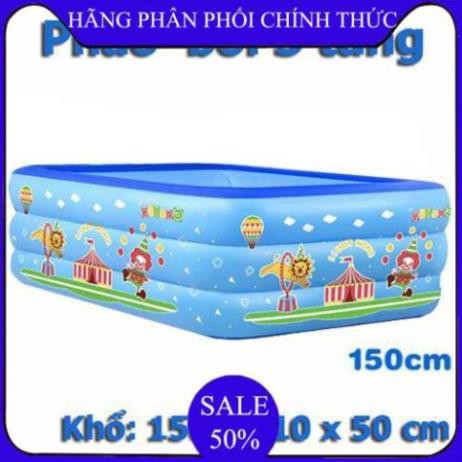 ✔️ bể phao bơi,Bể bơi phao trong nhà, hình chữ nhật kích thước 150cm  - Bảo hành úy tín 1 đổi 1