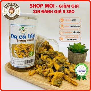 Da cá trứng muối chiên giòn 250g loại ngon, snack da cá trứng muối giòn thơm chuẩn vị MEOMEO đồ ăn vặt Hà Nội