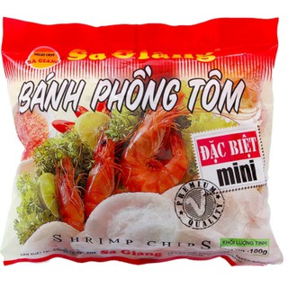 Bánh phồng tôm đặc biệt Sa Giang Đỏ gói 100g