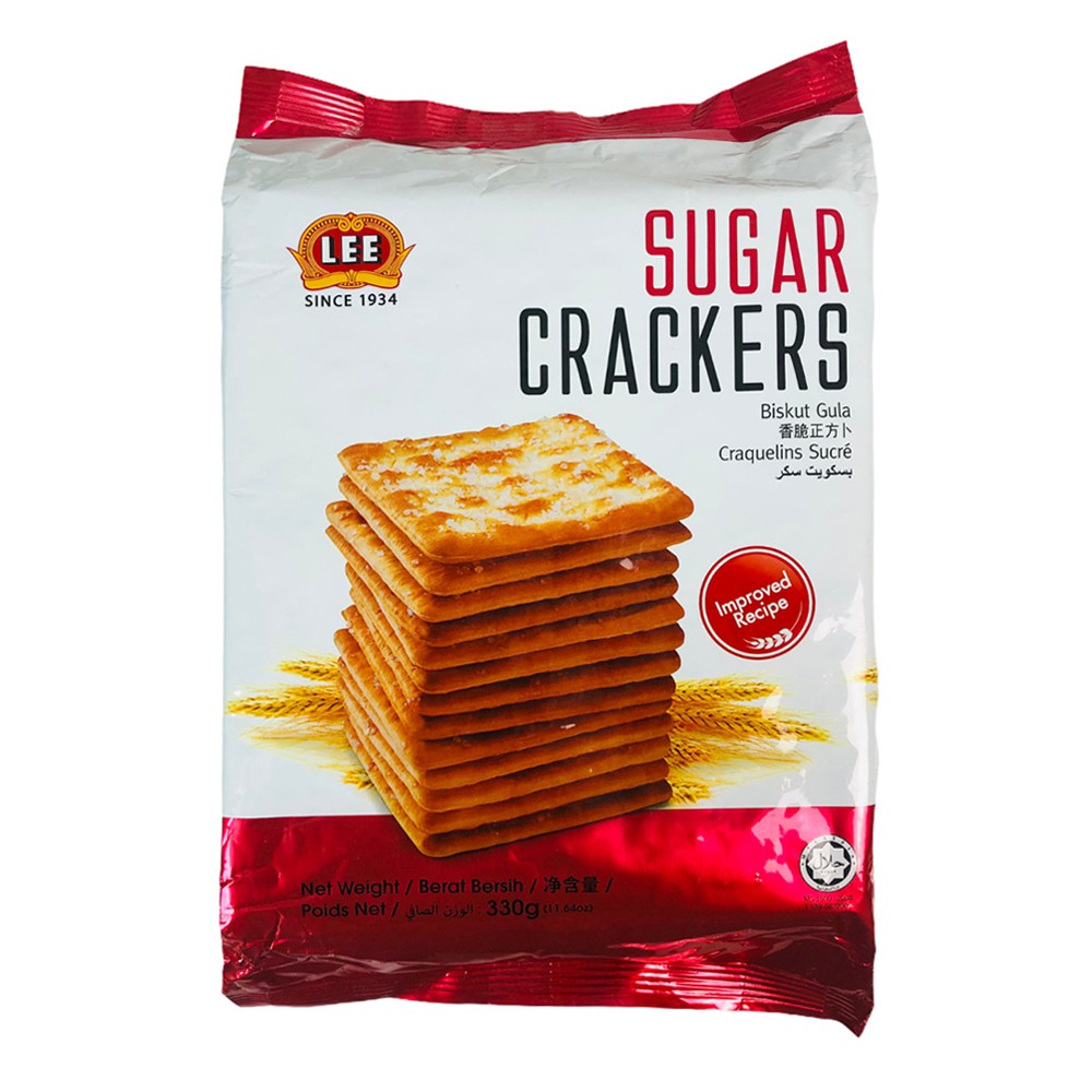 Bánh quy giòn rụm Sugar Cracker 322g bánh cracker Malaysia