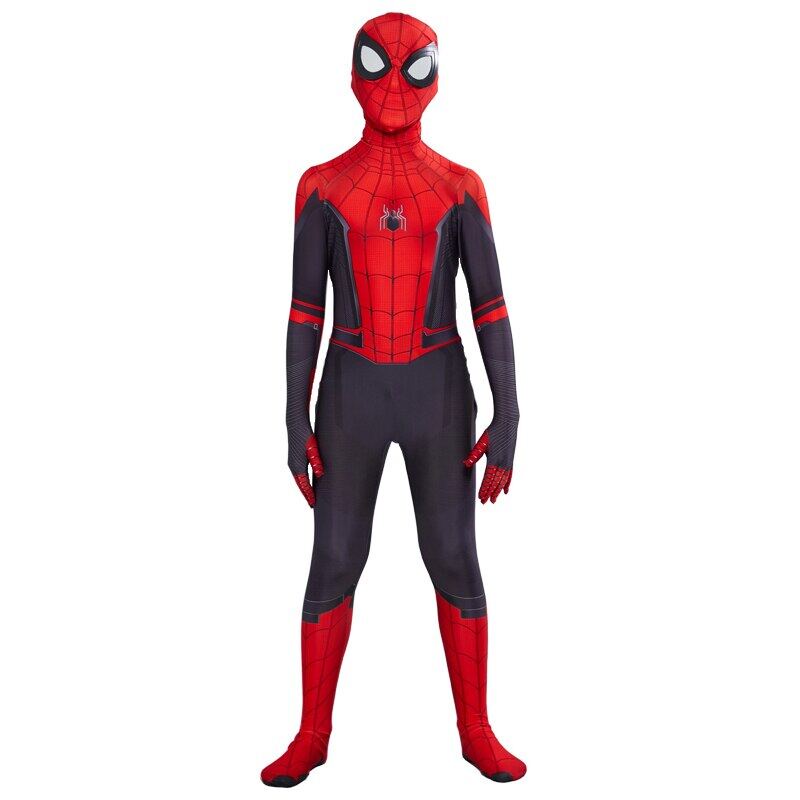 Quần Áo Người Nhện Spider Man Kèm Mặt Nạ Trùm Đầu Cho Bé-Bộ trang Halloween của trẻ em Spiderman cho con trai