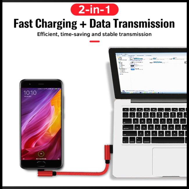 Dây Cáp Sạc Dữ Liệu Micro Usb Type-c 90 Độ Chuyên Dụng Cho Laptop / Điện Thoại