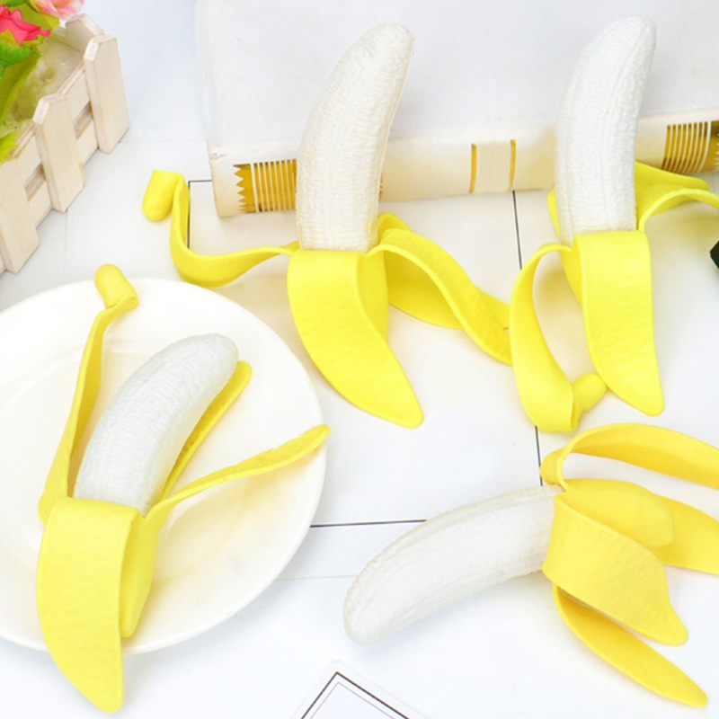 Đồ Chơi Bóp Tay Hình Trái Chuối Thực Tế Giảm Stress 5'' Cho Người Lớn