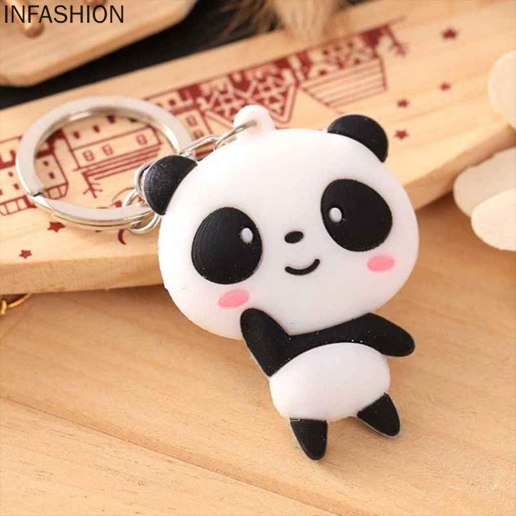 Móc Khóa Silicon Hình Gấu Trúc Dễ Thương