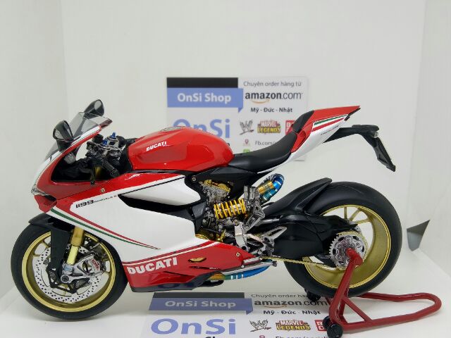 DUCATI 1199 PANIGALE TRICOLORE 1/12 TAMIYA MÔ HÌNH XE ĐỘ PÔ