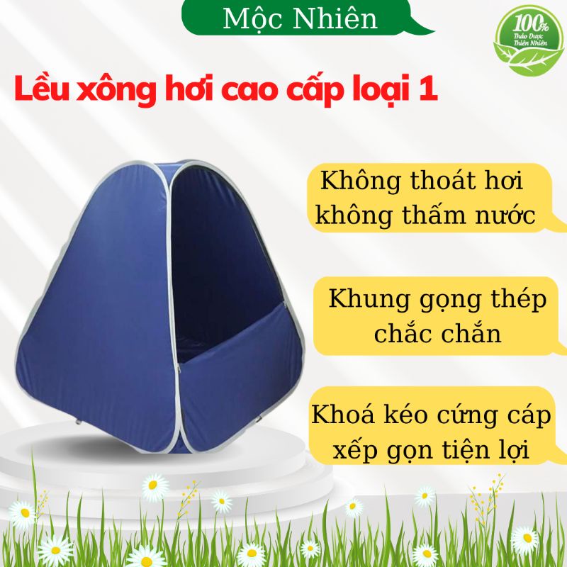 Lều xông hơi tự bung Mộc Nhiên loại 1 không thoát hơi, không thấm nước