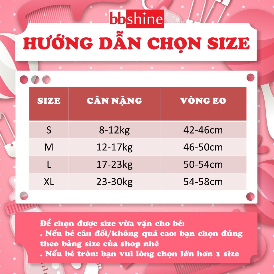 Quần lót cotton 2-12 tuổi mềm thoáng khí BBShine, Quần chip bé gái co giãn tốt họa tiết đủ màu sắc đáng yêu – C004