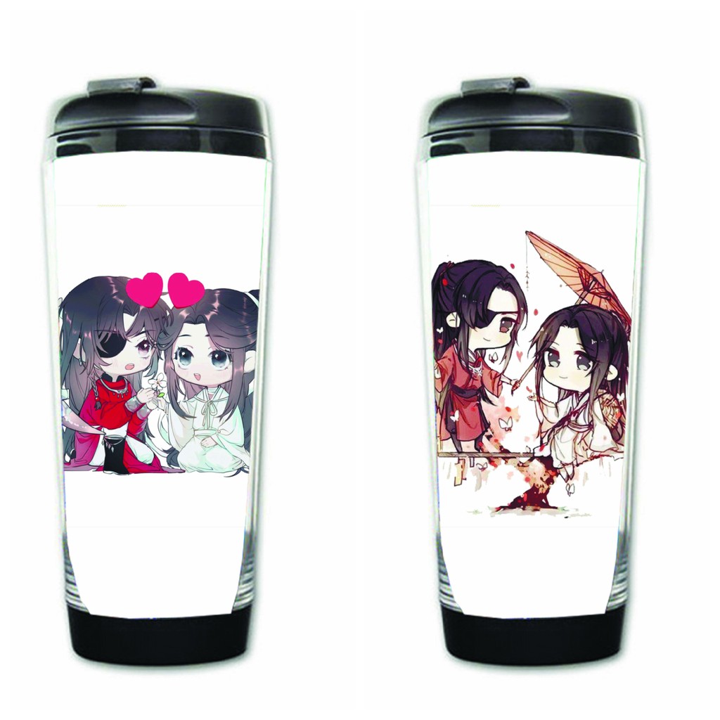 Bình đựng nước in hình Thiên Quan Tứ Phúc chibi