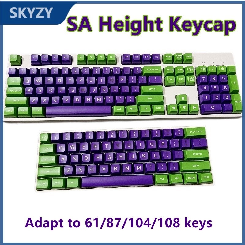 Keycap SA profile - ABS - Double-shot - 112 nút - 20 màu cho bàn phím cơ