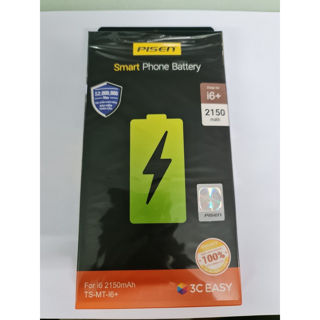 Pin Sạc Pisen TS-MT - i6 (iPhone 6, 3.8V - Dung lượng cao 2150mAh) - Hàng Chính Hãng