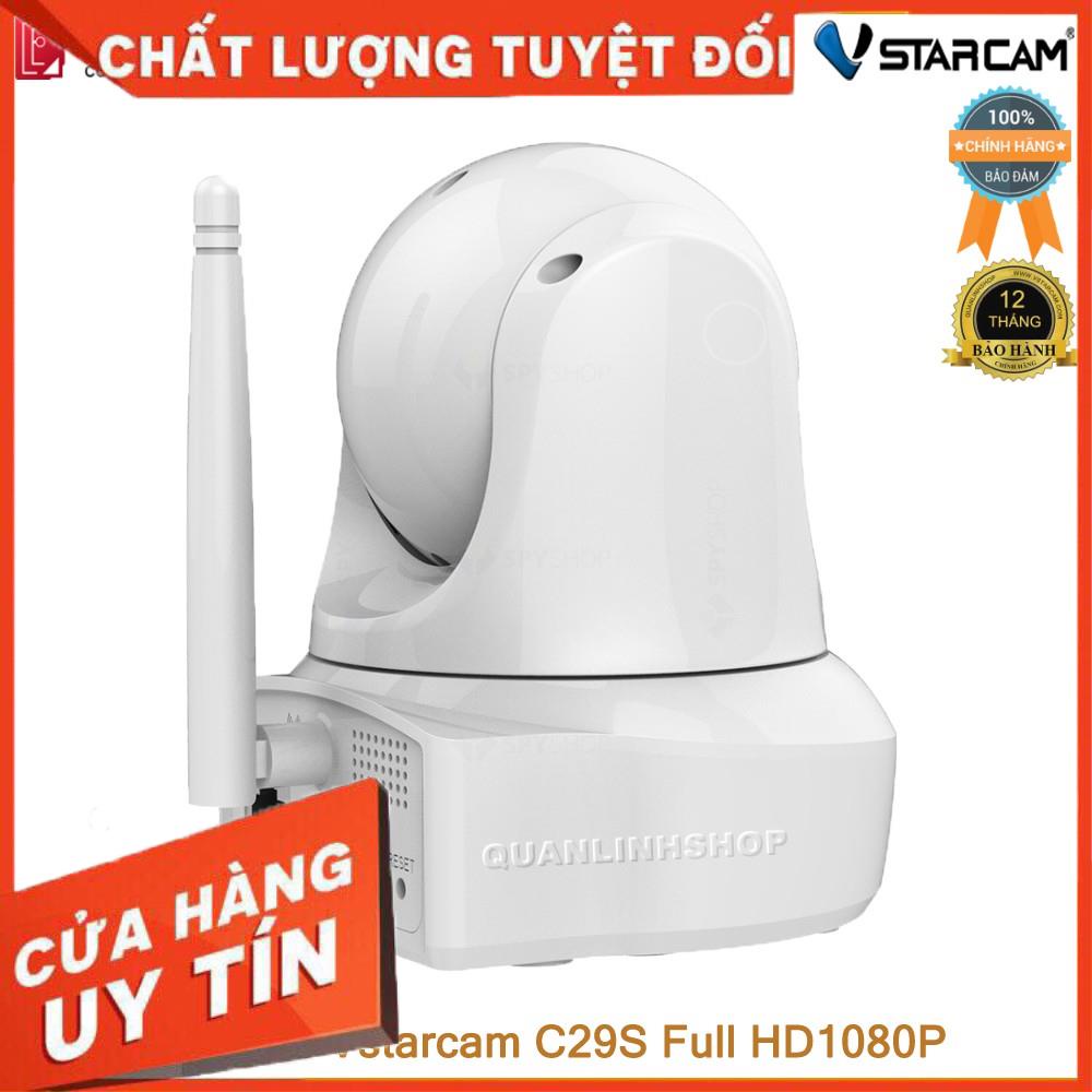 (giá khai trương) Camera IP Wifi hồng ngoại Vstarcam C29s Full HD 1080P 2MP màu trắng kèm thẻ 32GB Class 10