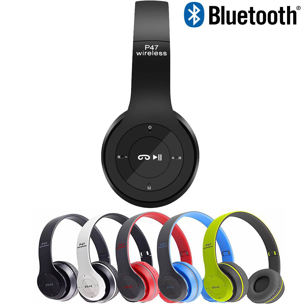 Tai nghe chụp tai không dây kết nối Bluetooth 5.0 P47 | BigBuy360 - bigbuy360.vn