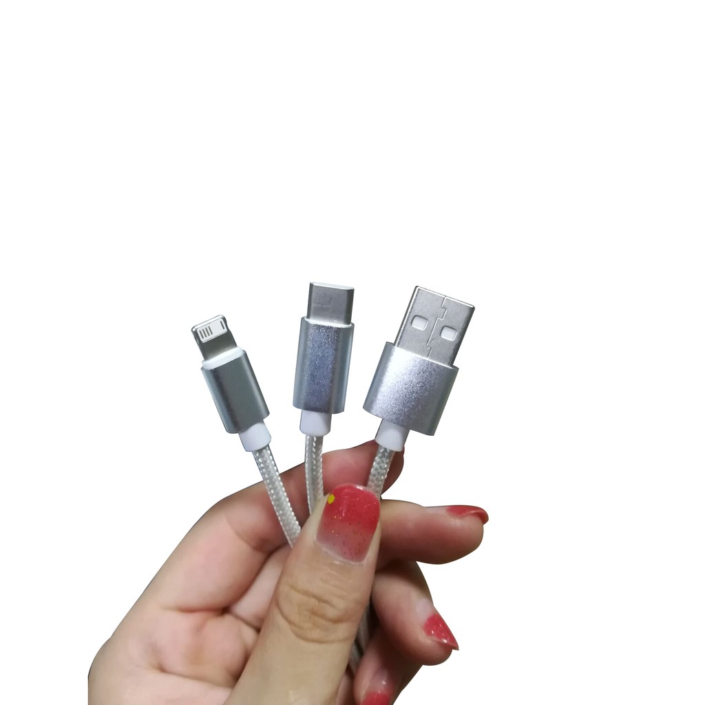 Cáp sạc nhanh 5A Micro USB/Type C/Lightning dành cho iPhone/Samsung/Huawei P20 P30 Mate 20 Pro