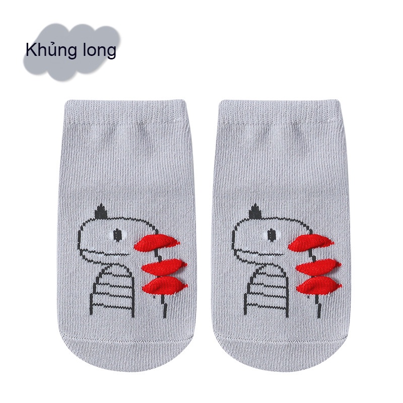 Tất trẻ em, tất chống trơn trượt cho bé Kids Socks thoáng khí hoạ tiết đẹp