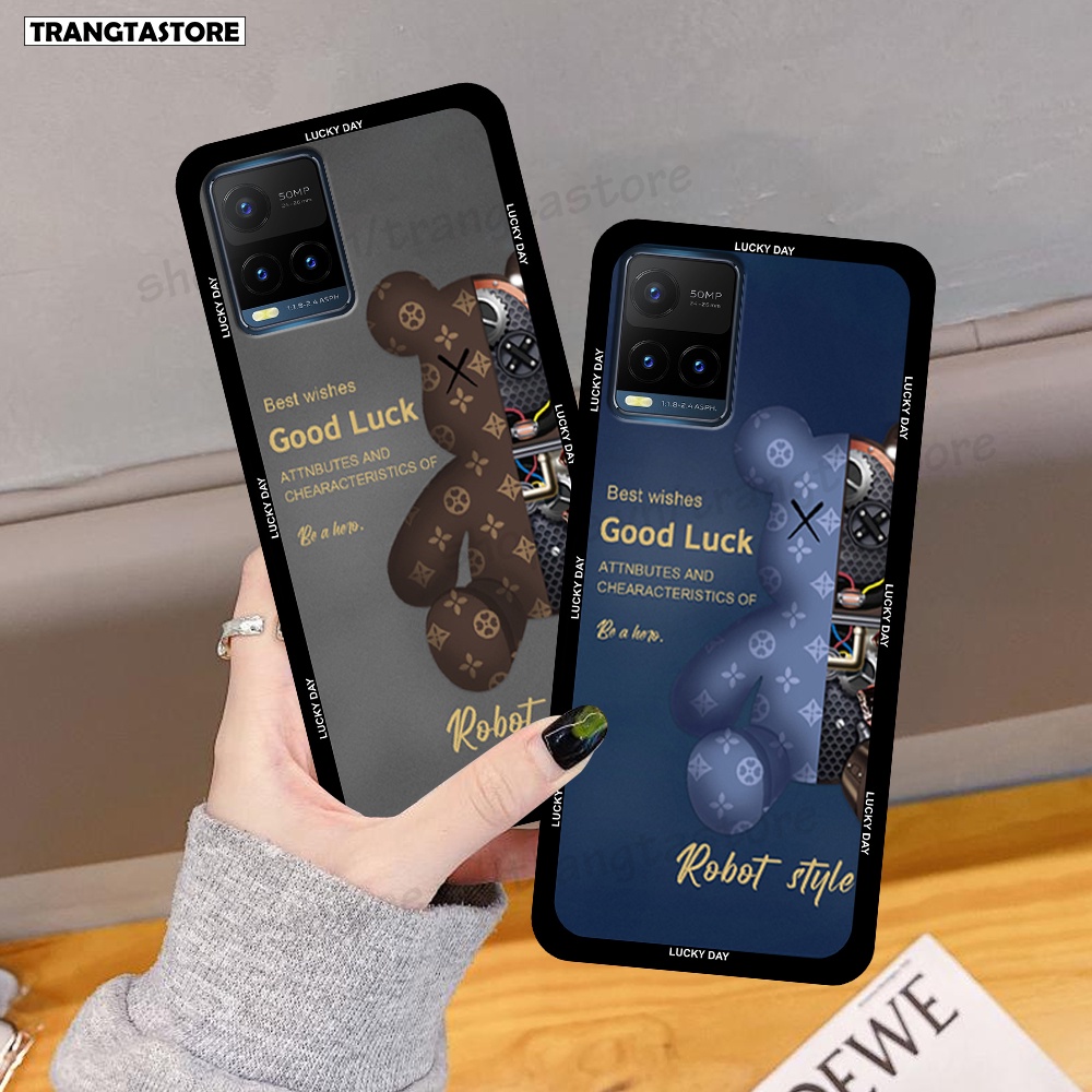 Ốp Vivo Y21 / Y21s / Y33s in hình gấu Bearbrick,Mountain,xanh,đen,đỏ giá rẻ