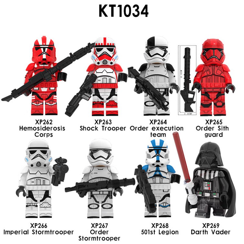 Bộ Lắp Ghép Lego Nhân Vật Darth Vader Cone Trooper Stormtropers Kt1042 Cho Bé