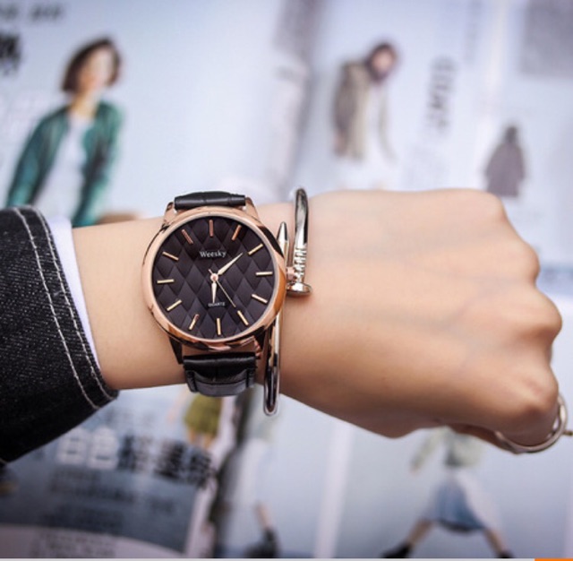 [GIÁ SỈ] ĐỒNG HỒ NAM DÂY DA WEEKY W092 SIÊU ĐẸP