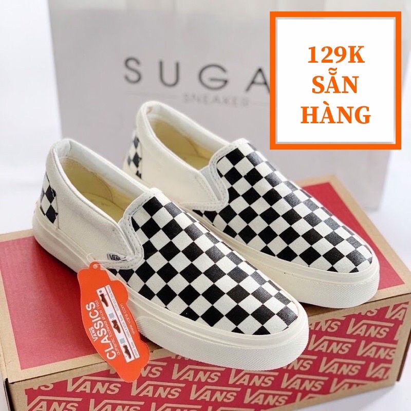 Giày OLD nam nữ cao cấp - giày Vans slipon nam nữ hàng xuất xịn [kèm ảnh thật]
