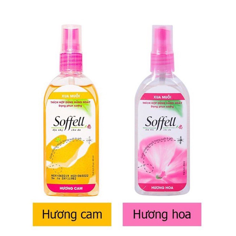 CHỐNG MUỖI SOFFELL - BẢO VỆ MUỖI CHO CẢ GIA ĐÌNH (KEM VÀ XỊT)