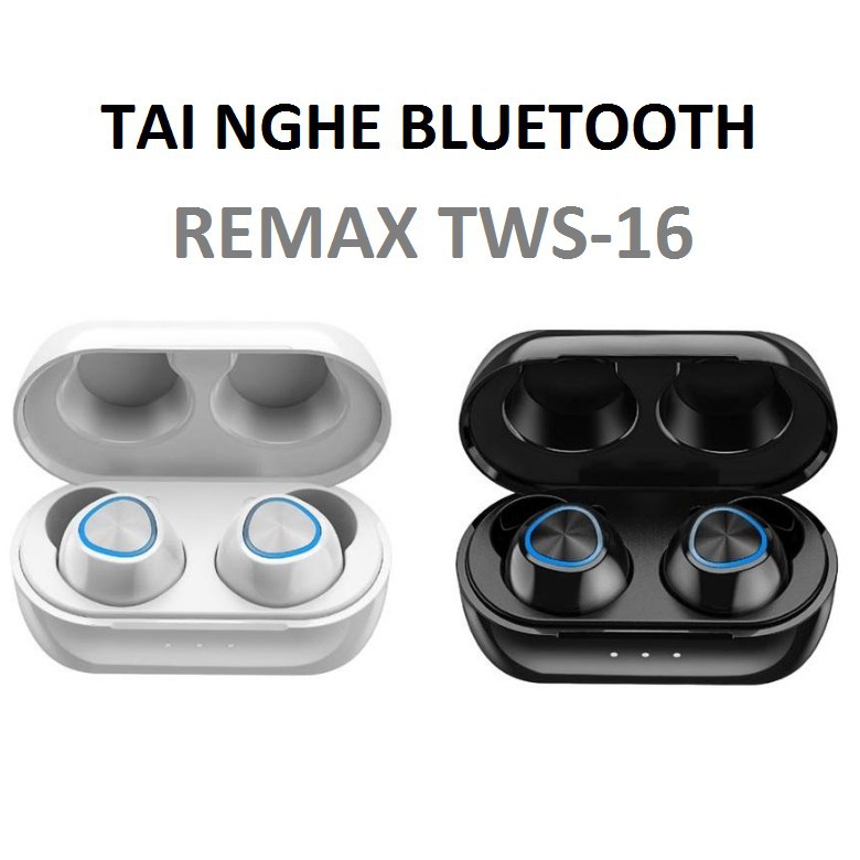 Tai nghe Bluetooth True Wireless Remax TWS-16 kèm dock sạc