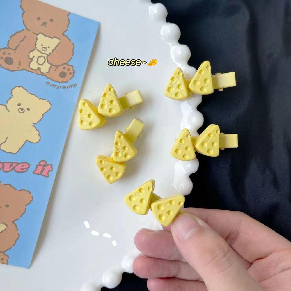 Kẹp Tóc Hình Phô Mai Mini Dễ Thương Cho Nữ