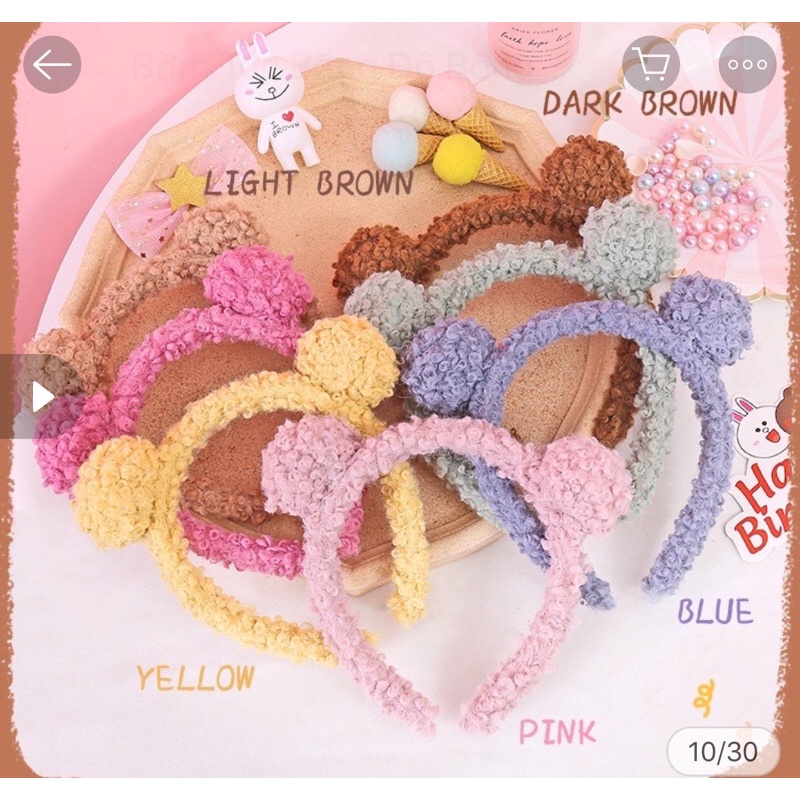 bờm gấu đủ màu