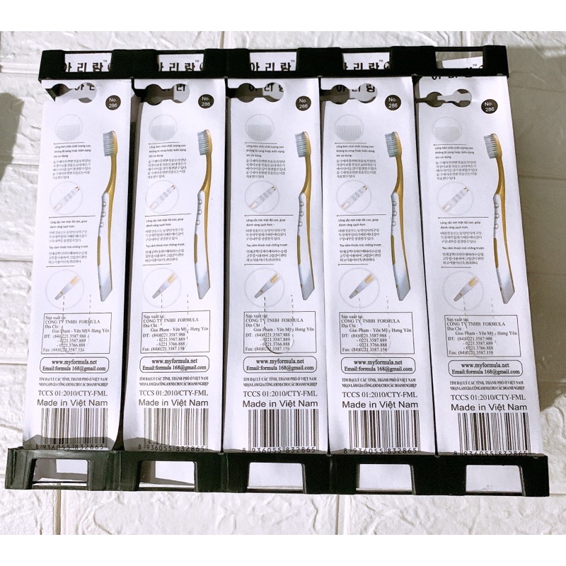 Set 5 BÀN CHẢI ĐÁNH RĂNG HÀN QUỐC CAO CẤP.ĐẦU LÔNG SIÊU MỀM