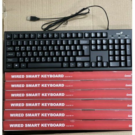 Bàn Phím Máy Tính Tiếng Hàn Genus KB- 101 Kết Nối Cổng Usb