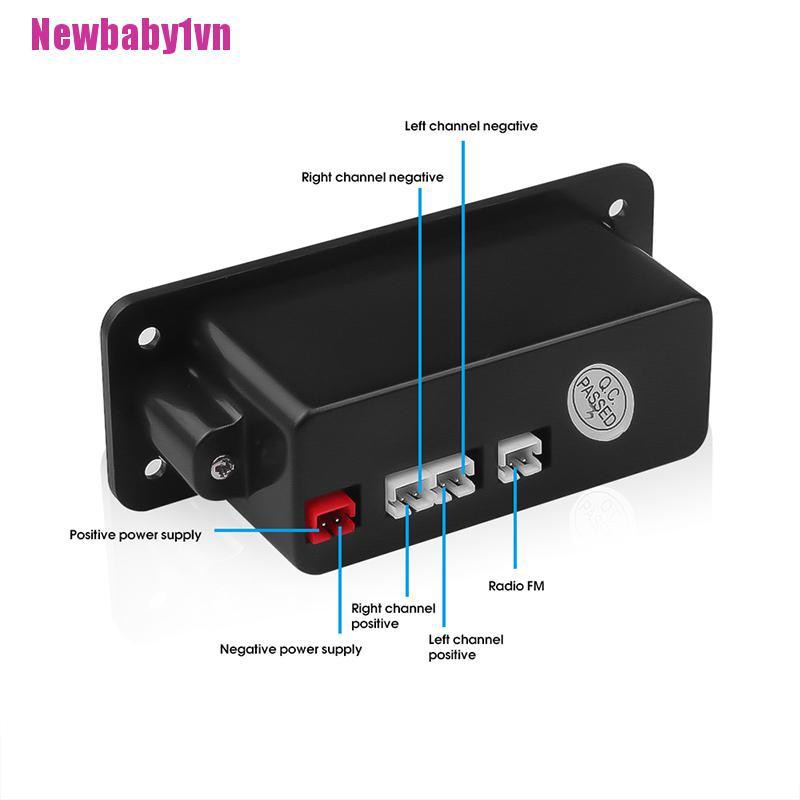 Loa Nghe Nhạc MP3 5.0 Kết Nối Bluetooth 2 * 3W Cho Xe Hơi [BABY1]