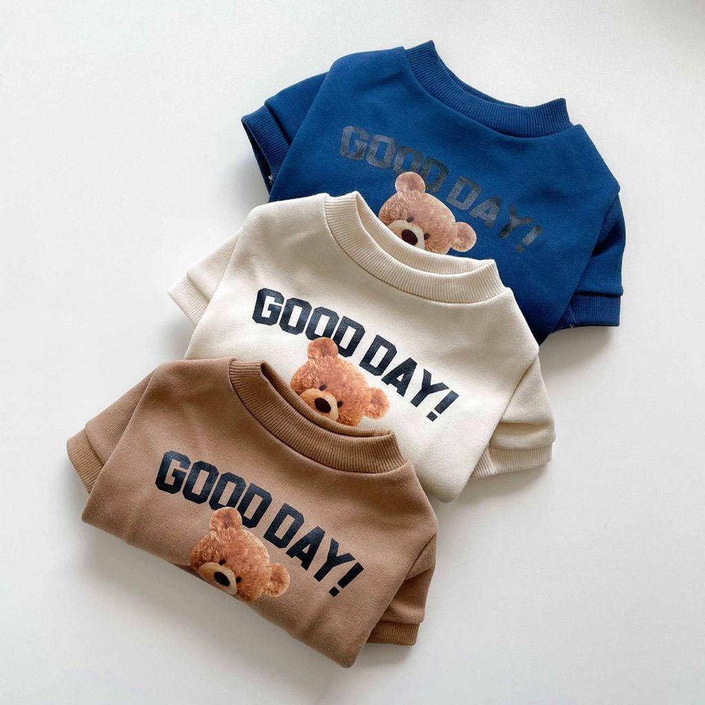 YIYU Áo Thun Cotton Họa Tiết Gấu Nhỏ Nhắn Dễ Thương Giữ Ấm Cho Chó Mèo TYLER1