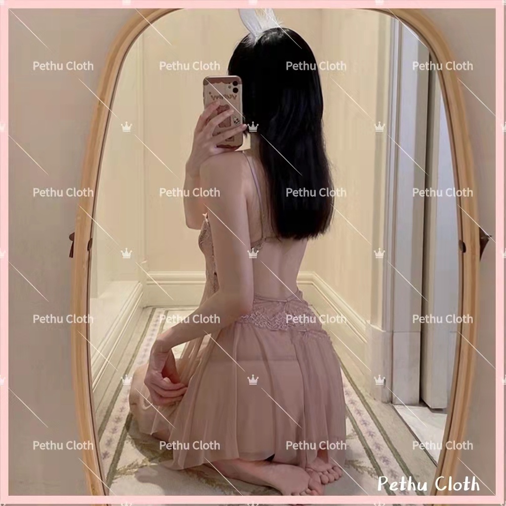 （Q1,HCM) có quần lót Váy ngủ nữ sexy , đầm ngủ 2 dây ren quyến rũ cao cấp, chất vải mềm mịn siêu tôn dáng--010