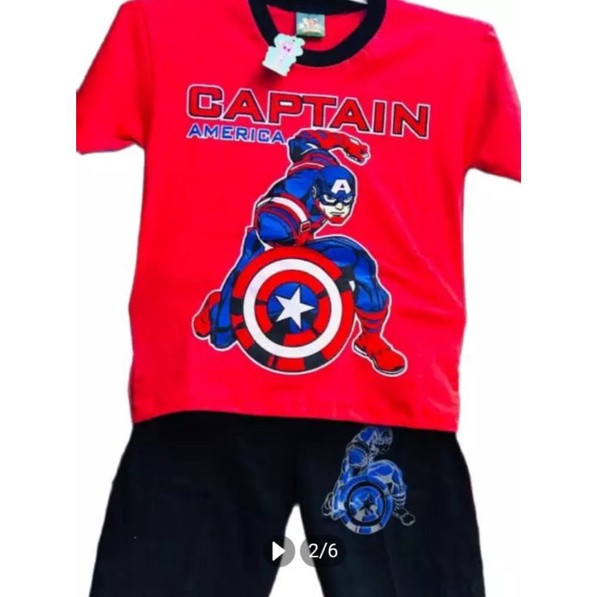 Bộ quần áo Captain America cho bé trai từ 1-10 tuổi