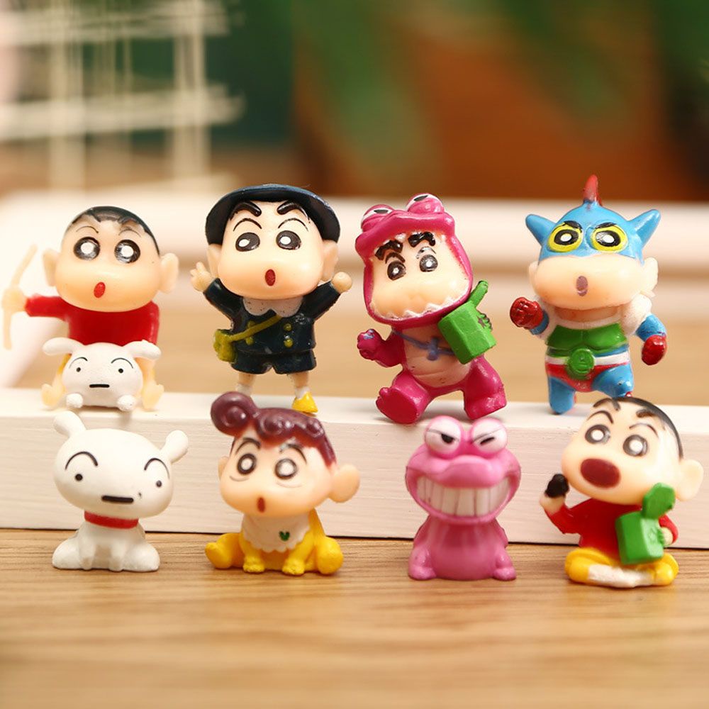 YIYU Mô Hình Nhân Vật Cậu Bé Bút Chì Shin Chan Bằng Pvc Làm Quà Tặng Cho Bé 1
