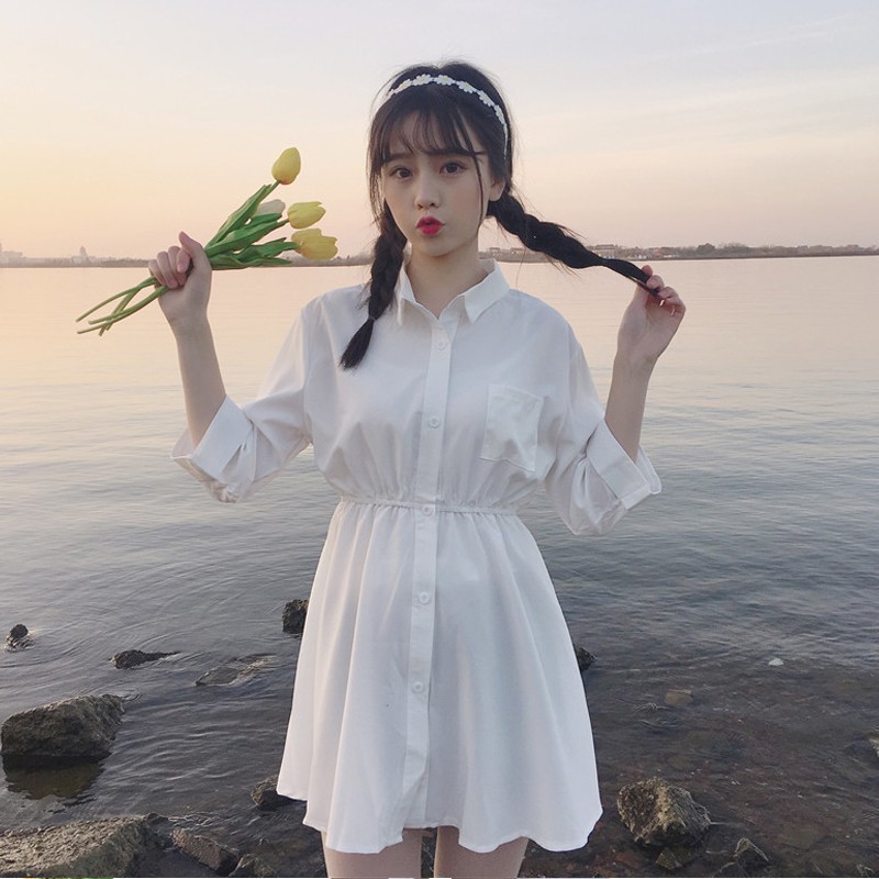 [SuStore Order] (order) Váy Sơ Mi Ulzzang