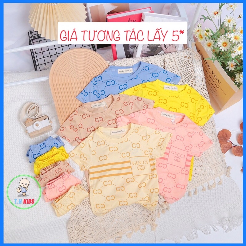 BỘ CỘC TAY THUN LẠNH MINKYMOM CHO BÉ TRAI, BÉ GÁI - CHÍNH HÃNG LOẠI 1