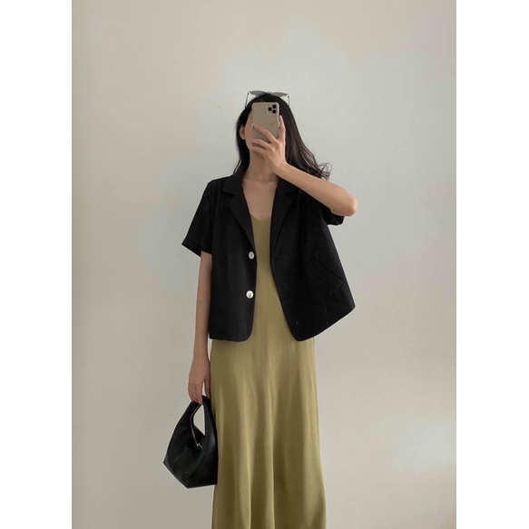 Áo blazer cọc tay 2 lớp dày dặn (A11509) | WebRaoVat - webraovat.net.vn