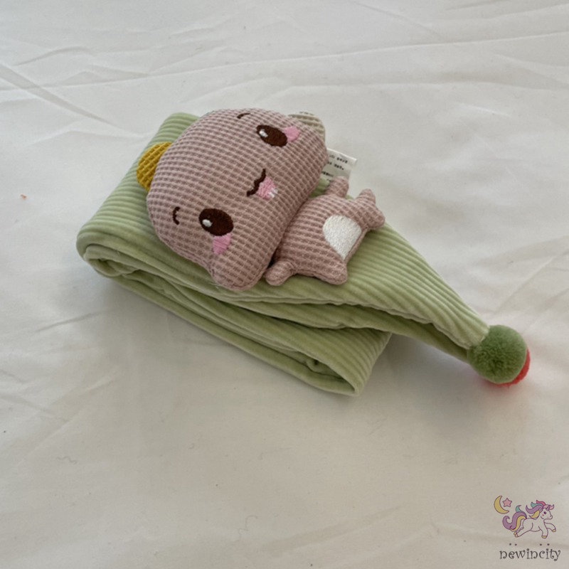 Khăn choàng cổ giữ ấm họa tiết hoạt hình phong cách Hàn Quốc cho bé