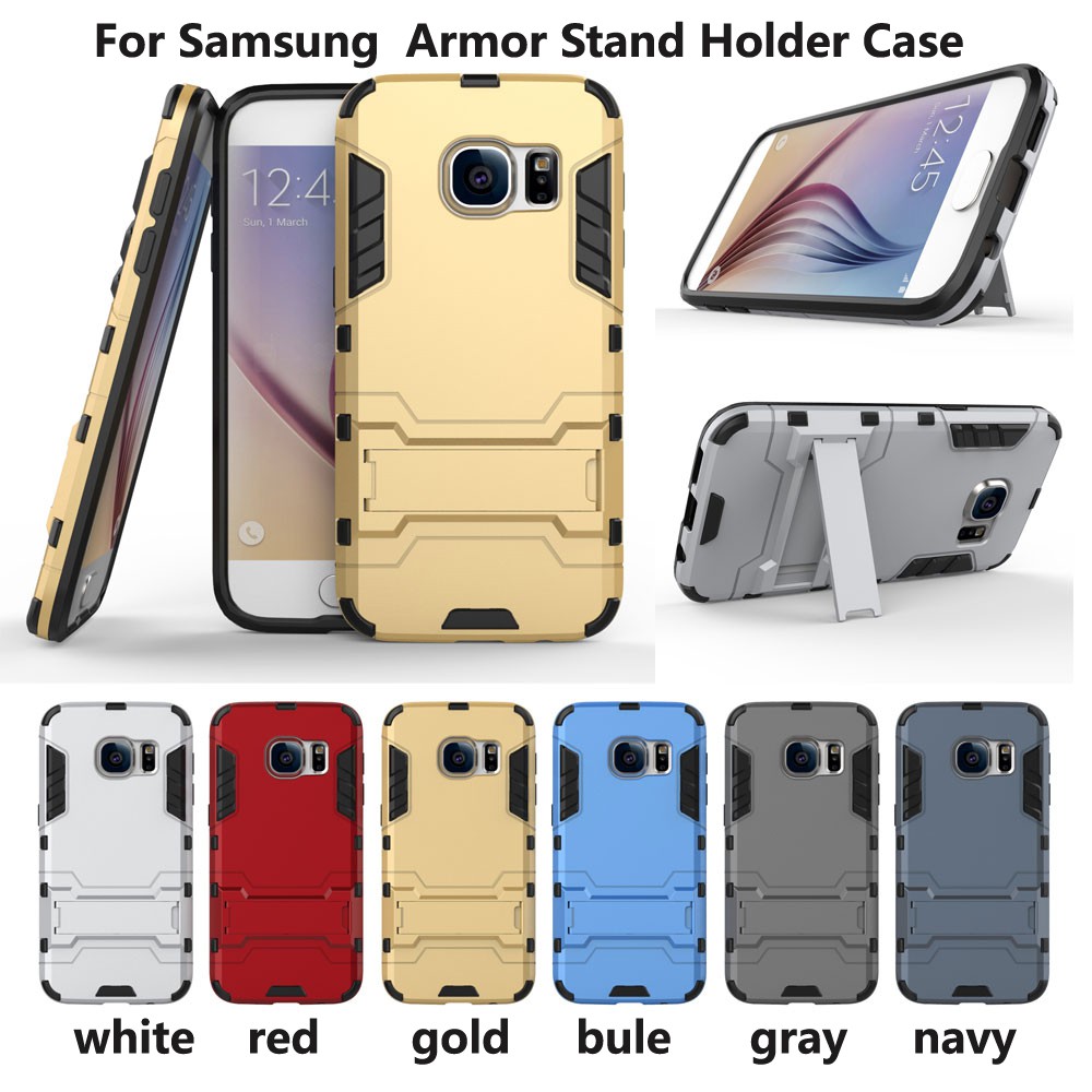 ốp Samsung Galaxy S6 S7 Edge note 8 9 Ốp lưng chống sốc  Phone Case Armor Stand Holder vỏ bumper Shell Hard Case Cover