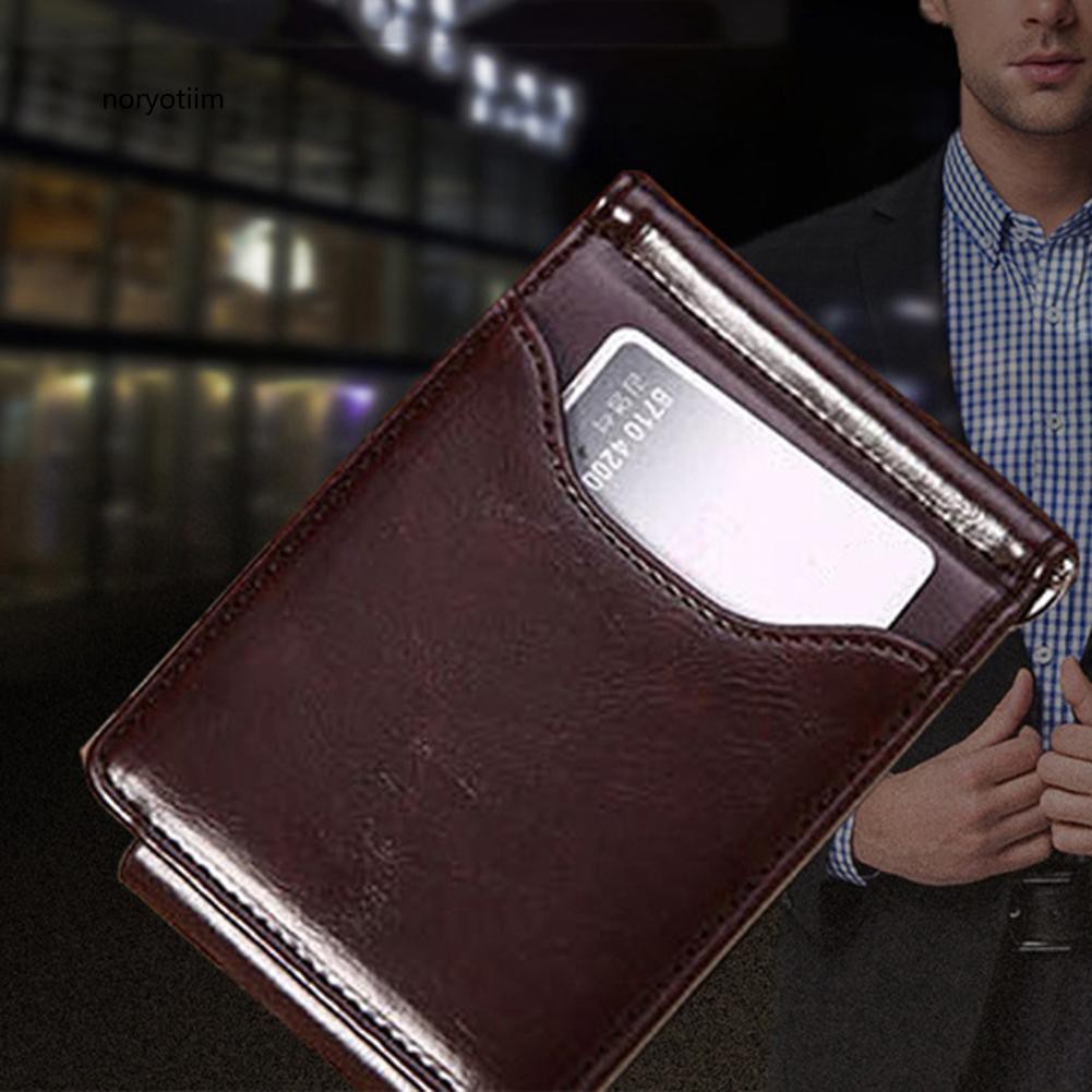 Ví da kiểu mỏng giữ tiền/ thẻ tín dụng/ giấy tờ cho nam