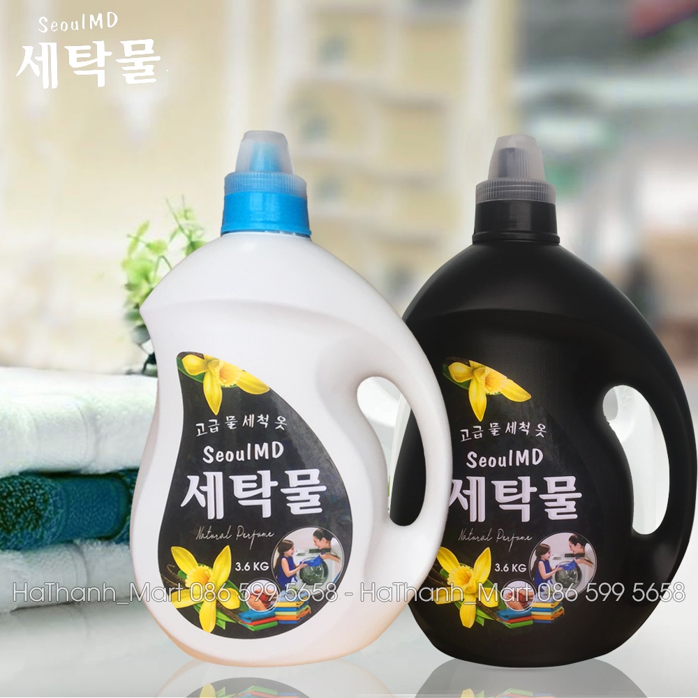 Nước giặt xuất Hàn Seoul MD - 3.6L, Giặt sạch, thơm mềm, tiết kiệm