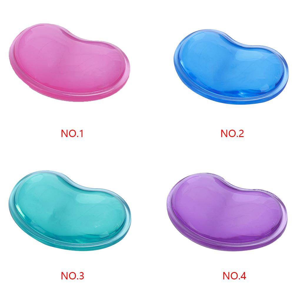 Miếng Lót Chuột Silicone Gel Trong Suốt Chống Trượt Hình Trái Tim