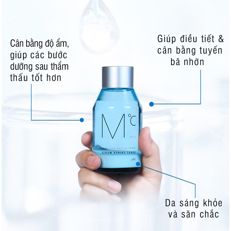 [Mã SGTTC30K giảm 30K] Nước cân bằng da kiềm dầu dành cho nam MdoC Sebum Strike Toner MTN02