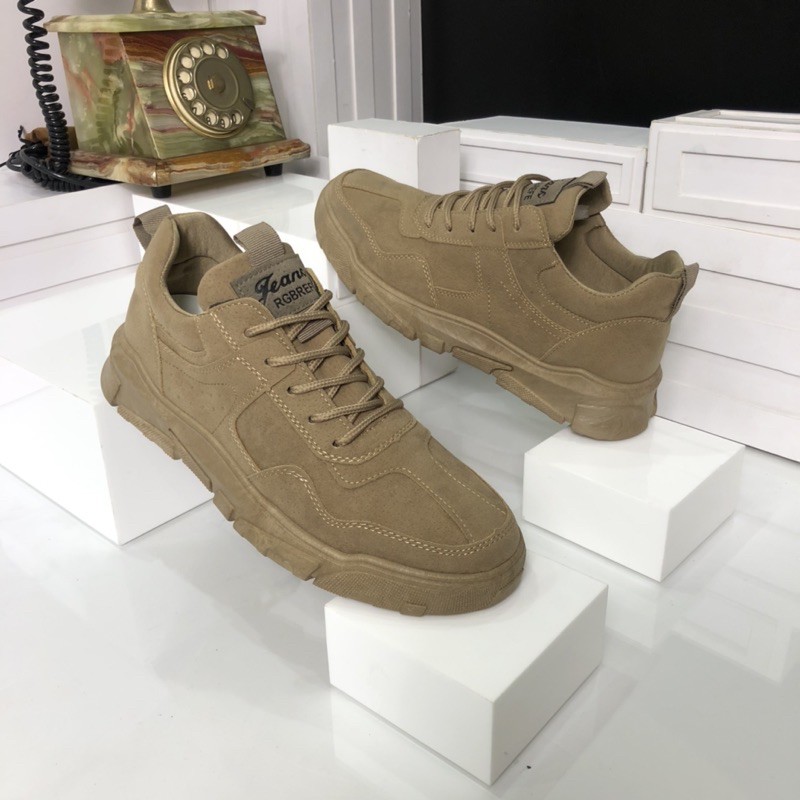 Giày Thời Trang 🔴𝑭𝑹𝑬𝑬𝑺𝑯𝑰𝑷🔴 Giày Nam Da Lộn Cao Cấp [ Hàng Độc Nhập Khẩu]- Bảo Hành Dài - SNK918 Màu Nâu | BigBuy360 - bigbuy360.vn