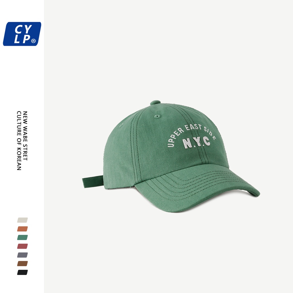 Mũ lưỡi trai họa tiết chữ thêu N.Y.C nhiều màu sắc cho nam nữ