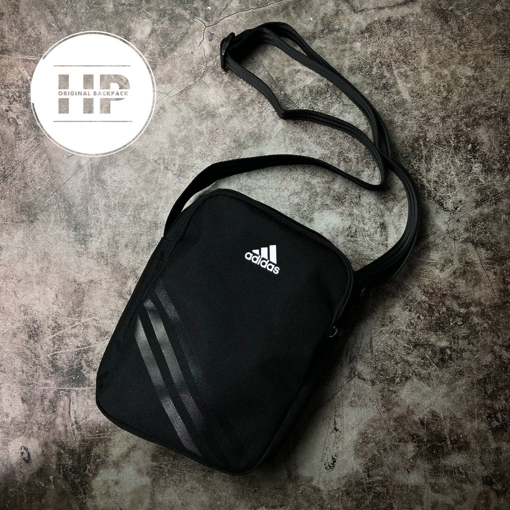 [ XÃ KHO 2 NGÀY ] Túi Đeo Chéo Nam/Nữ 3 Sọc Logo Nhỏ Shoulder Side Bag Sport - AJ4232 ORG | BigBuy360 - bigbuy360.vn