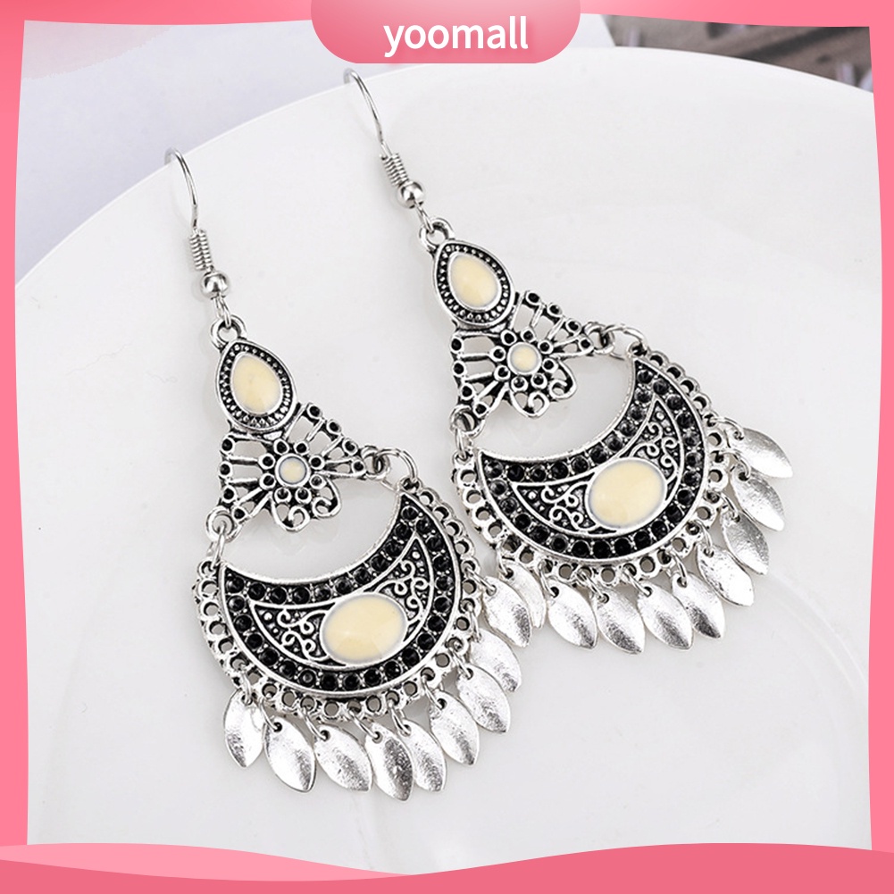 Khuyên Tai Móc Dáng Dài Phong Cách Bohemian Thời Trang