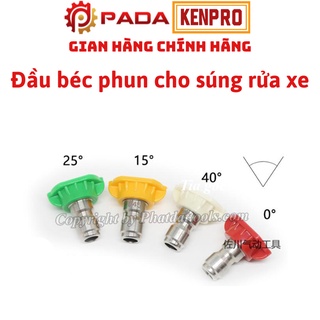 Bộ 4 béc xịt rửa xe chỉnh tia cao cấp-Béc rửa xe đài loan gắn đầu súng rửa xe