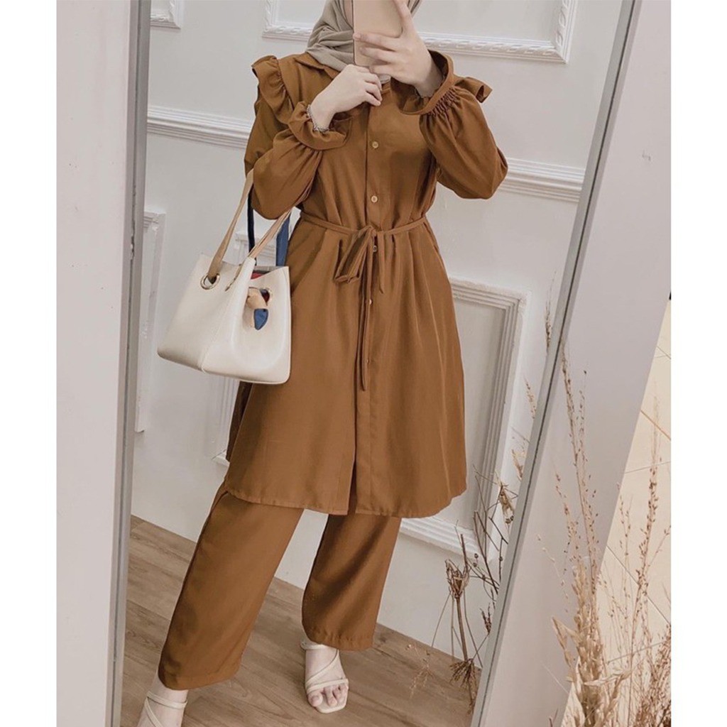 Hanna ONE SET Áo Sơ Mi //// Nữ Cài Khóa Cài // central_busana