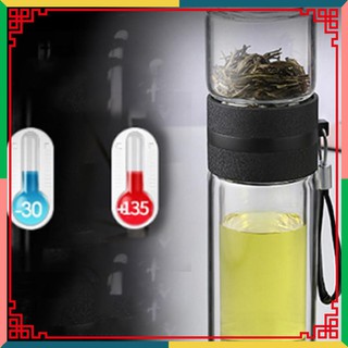 (Tiết Kiệm) Bình Thủy Tinh 2 Lớp 500ml - Bình Thủy Tinh 2 Ngăn Pha Trà