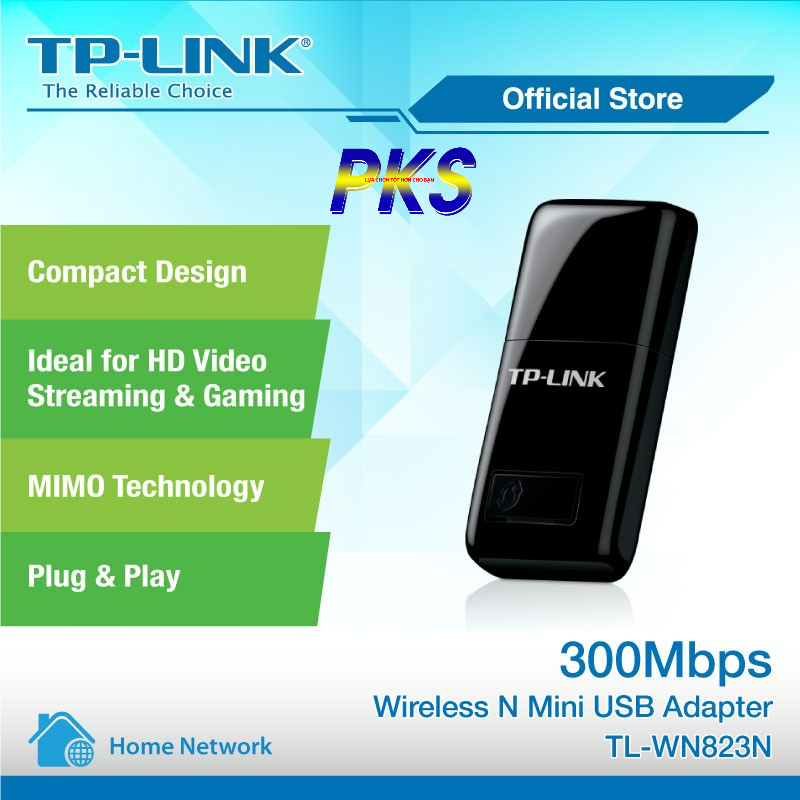 Bộ Thu Usb WiFi Không Dây TPLink TL-WN823N 300Mbps - TPLink 823N - 823N